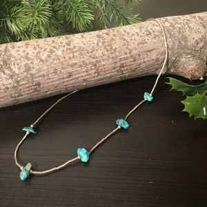 Vintage sterling silver and turquoise necklace